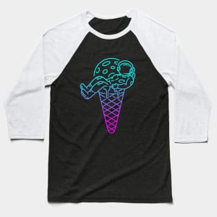 Astronaut Ice Cream Baseball T-Shirt